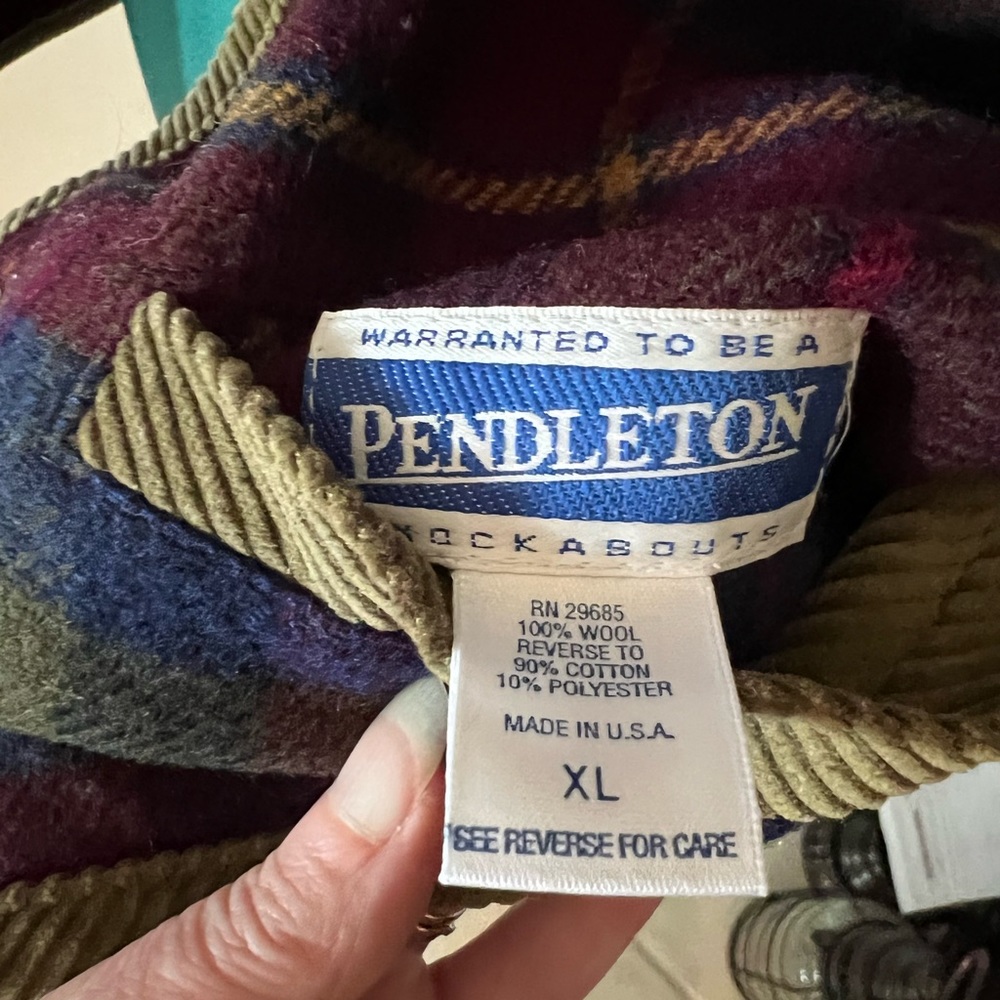 Pendleton Knockabouts Reversible Womens Wool/Cord… - image 5